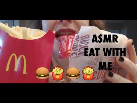 ASMR McDonald's Eating Sounds & Ramble