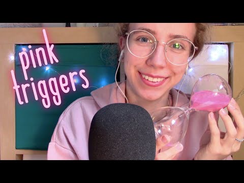 [ASMR] PINK TRIGGERS to cure your tingle immunity 💖🌸 (tapping, liquid sounds and more)