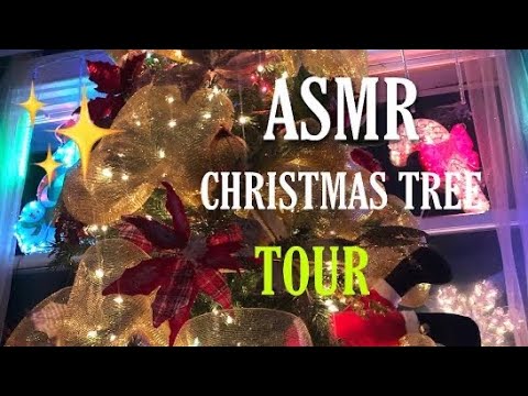 ASMR~CHRISTMAS TREE TOUR🎄☃️🎁 (MOUTHSOUNDS ) (TAPPING) ♡♡