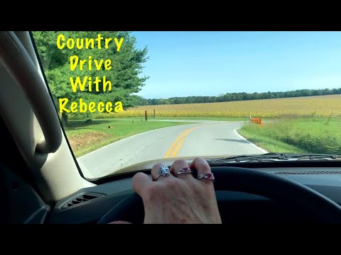 ASMR Country Drive with Rebecca (No talking) Lush green scenery of farmlands and fields