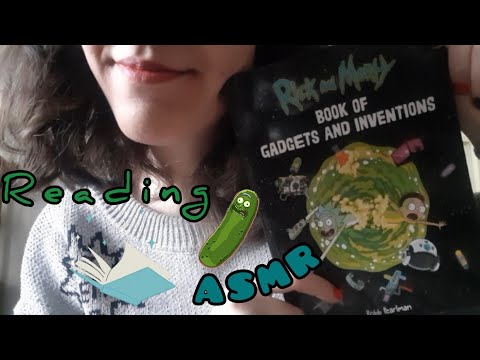|ASMR| reading Rick and Morty book📚🥒