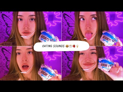 Comiendo yogurt de galletas 🍪 | Sonidos de b4bita | Eating Sounds | Andrea ASMR 🦋