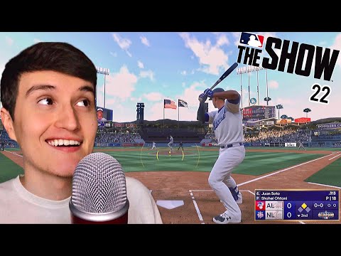 ASMR Gaming MLB The Show 22 (whispering w/ candy eating) All-Star Game