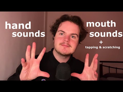 ASMR Fast and Aggressive Mouth Sounds and Hand Sounds (fast tapping & scratching)