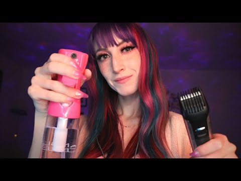 ASMR | Men's Haircut Roleplay (clippers, scissors, and brushing sounds)