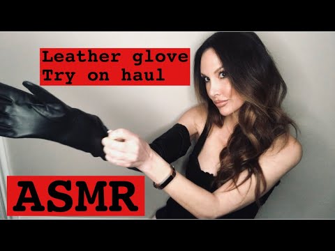 Leather glove try on haul