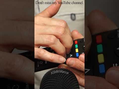 ASMR Nails scraping across buttons on a remote #short