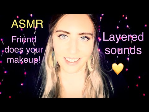 ASMR✨Friend does your makeup✨ Tingly personal attention 🥰 #asmr #asmrpersonalattention #asmrsleep