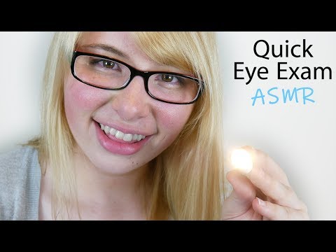 ASMR Quick Eye Exam Roleplay (Personal Attention, Light Triggers)