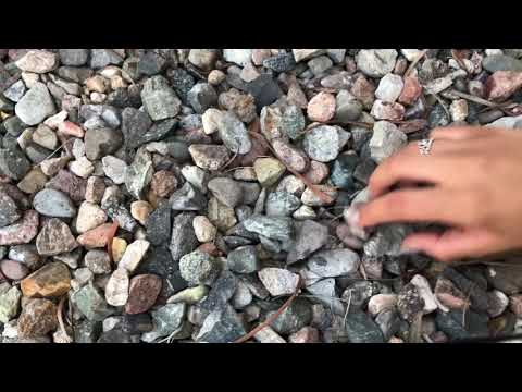 ASMR Rummaging through rocks + tapping