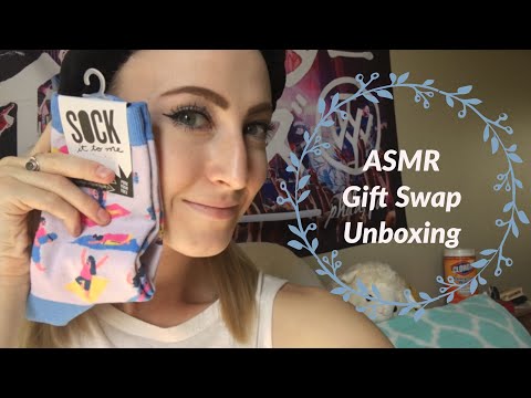 [ASMR] Gift Swap w/ LaRainbow ASMR (whispered, tapping, crinkles)