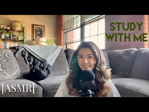 ASMR Study With Me! (typing, ambient music, page turning)