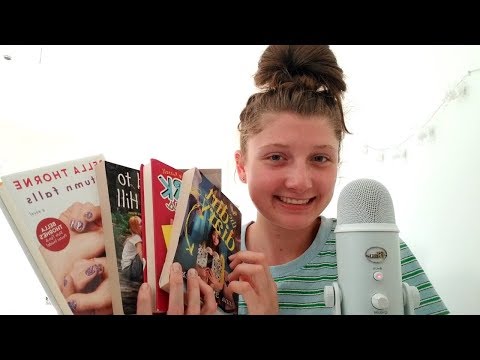 ASMR tapping on books