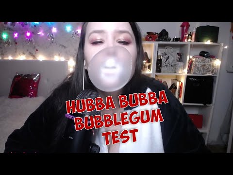 ASMR bubblegum chewing sounds and big bubbles
