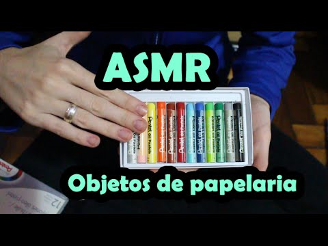 ASMR: Artigos de papelaria (Vídeo para dar soninho e relaxar)