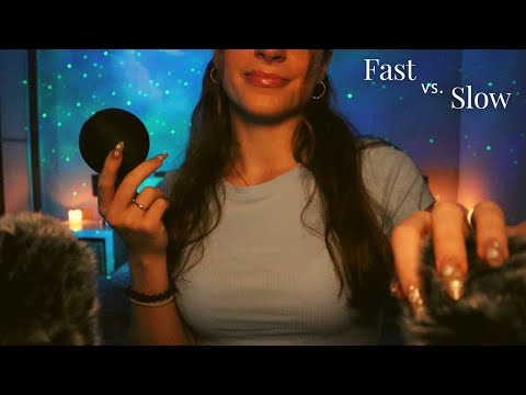 Fast and Unpredictable vs. Slow and Gentle ASMR | Which is your Favorite? (with Rode Mics)