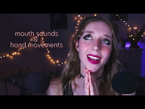ASMR |  Hand Movements and 𝑙𝑎𝑦𝑒𝑟𝑒𝑑 Mouthsounds