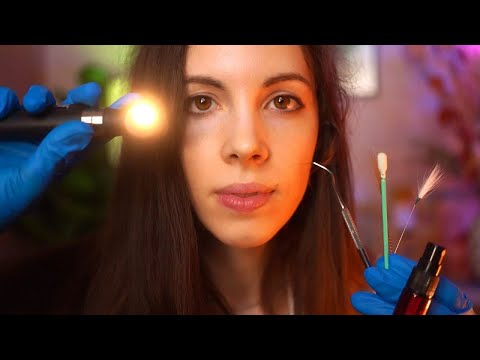 ASMR Thorough EAR EXAM & EAR CLEANING (With Hearing Test)(4K)