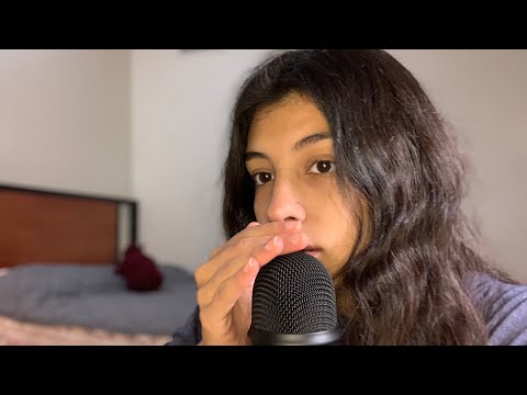 ASMR Close Up Whispering + Mouth Sounds