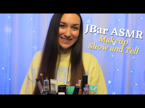 ASMR Makeup Show & Tell 💄 | Whispered | Tapping | Lid Sounds