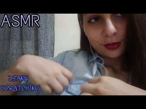 ASMR | JEANS SCRATCHING (sons de roupa, zíper, pincel na tela)