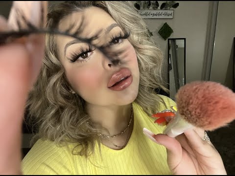 ASMR Roleplay Rude Chaotic Friend Does Your Makeup💄(Gum chewing)