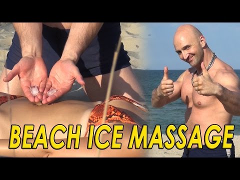 Ice Tropical Massage on the Hot Beach