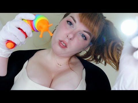 ASMR | Neighbor Mom Examines You for Concussion (F4A)(caring medical exam roleplay)