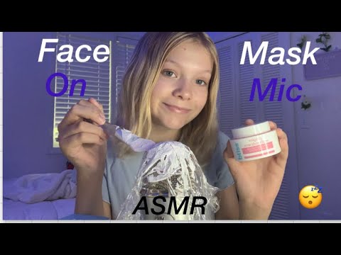 Face masks on microphone ASMR 🦋😌😴