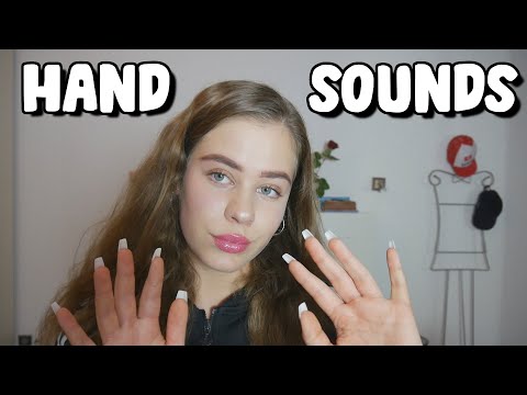 ASMR Relaxing Hand Sounds And Finger Fluttering With Lotion 👐