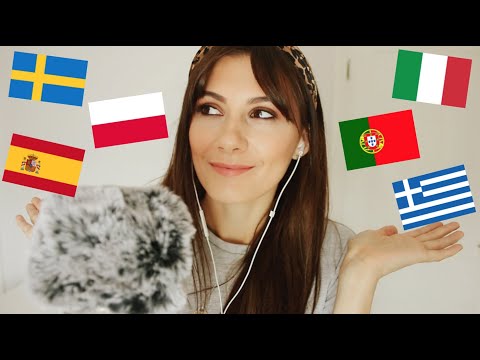 ASMR Whispering "Good Night" In Different Languages | German, Russian, Swedish, French, Greek & More