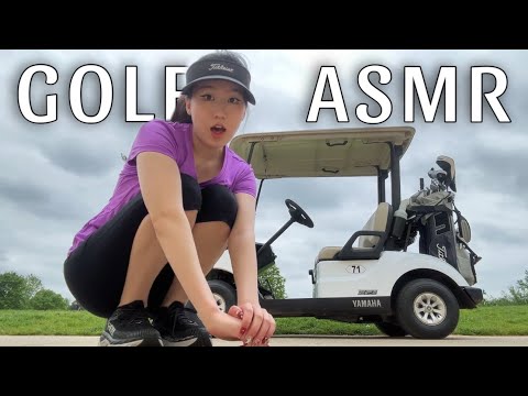 GOLF ASMR ⛳️🤩 lofi golf sounds!! in public 👀