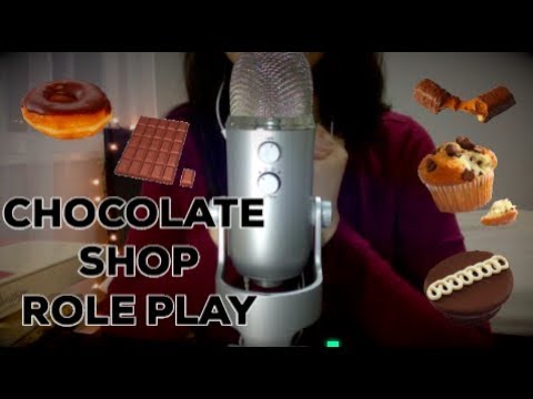 Chocolate Shop Role Play ASMR (Fire sounds)