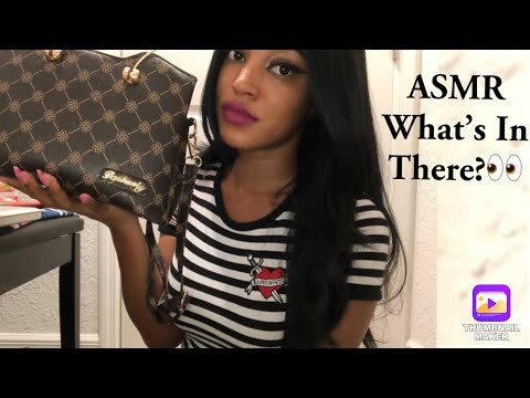 ASMR With Items Inside My Purse 👜 Lets Get Purse(sonal)