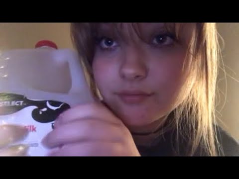 ASMR | fast tapping & scratching on milk carton, mouth sounds, & crinkles!