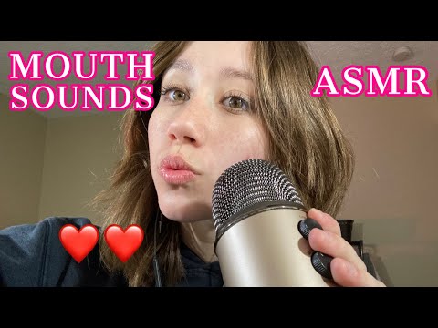 ASMR | tons of mouth sounds!! +some whispering, tapping, cupped, etc.
