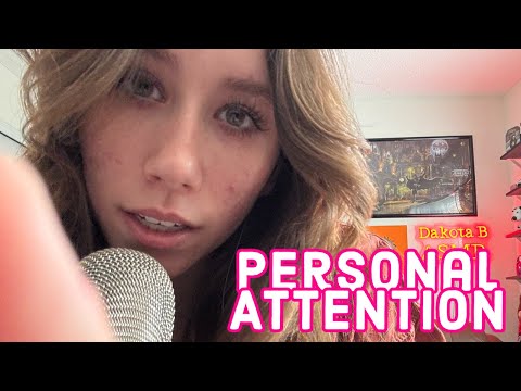 ASMR | examining your face + personal attention + mouth sounds