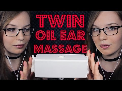 INTENSE Twin Oil Ear Massage + Tickle Trigger Word, Blowing in Ears, No Talking | Binaural HD ASMR