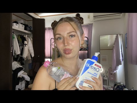 asmr | doing your skincare before bed