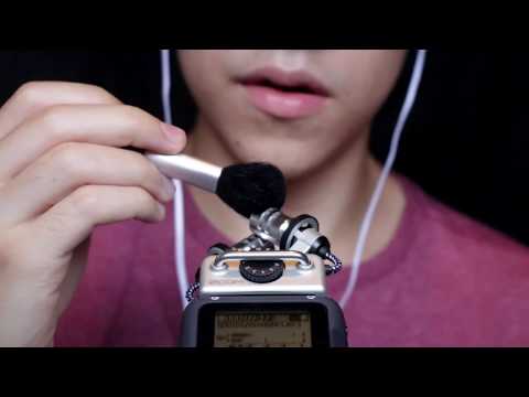 ASMR Microphone Brushing – Pincel no mic [BINAURAL EAR TO EAR]