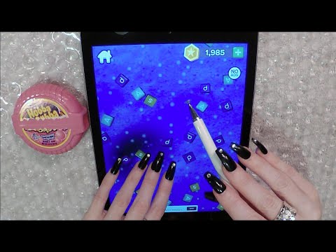 ASMR Gum Chewing Ramble | Ipad Game Play | Tingly Whisper, Tapping