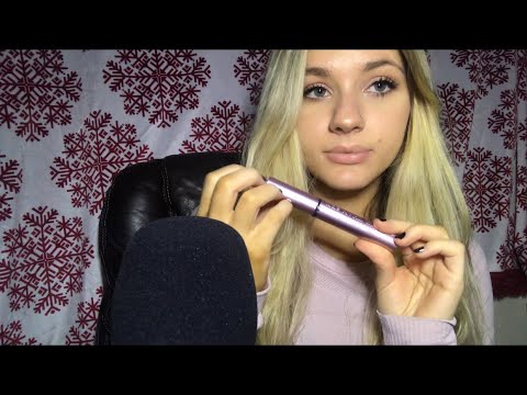 ASMR-CLOSE WHISPER- Showing You My Favorite Makeup Products/ Tingly Tapping