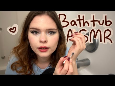 ASMR doing your nails in my bathtub