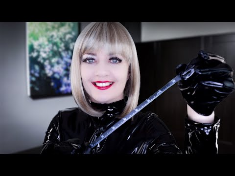 ASMR Measuring You for a PVC Outfit & Showing You Different Gloves/Bodysuits - Intense PVC Sounds!