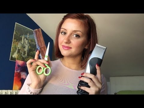 ASMR Men Hair Salon Roleplay - Head massage, Hair cutting, Electic razor, Blow dryer and more!
