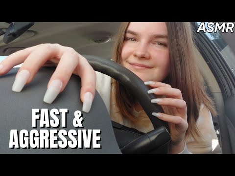 ASMR IN THE CAR 💥 FAST AND AGGRESSIVE