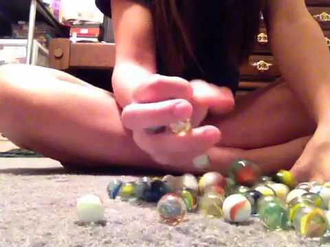 ASMR: Playing with Glass Marbles and a Crinkly Bag