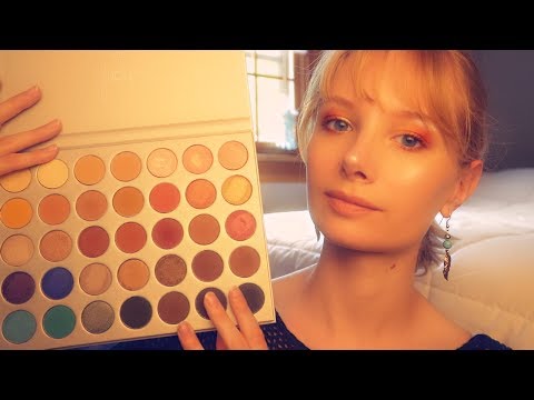 ASMR 💛 Jaclyn Hill x Morphe Palette 💛 Doing Your Makeup Role Play