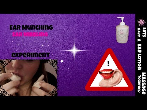 [ASMR] Lotion Ear Massage W/Ear Munching Experiment!