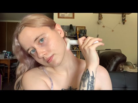 Brushing My Face and Body w/ Mouth Sounds ASMR | No Talking